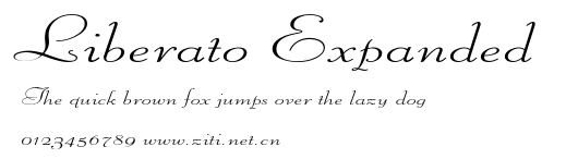 Liberato Expanded.otf字體轉換器圖片