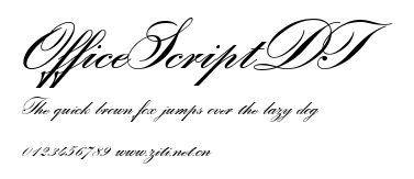 OfficeScriptDT.ttf字體轉換器圖片
