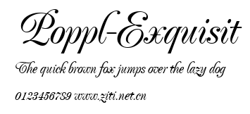 Poppl-Exquisit.ttf字體轉換器圖片
