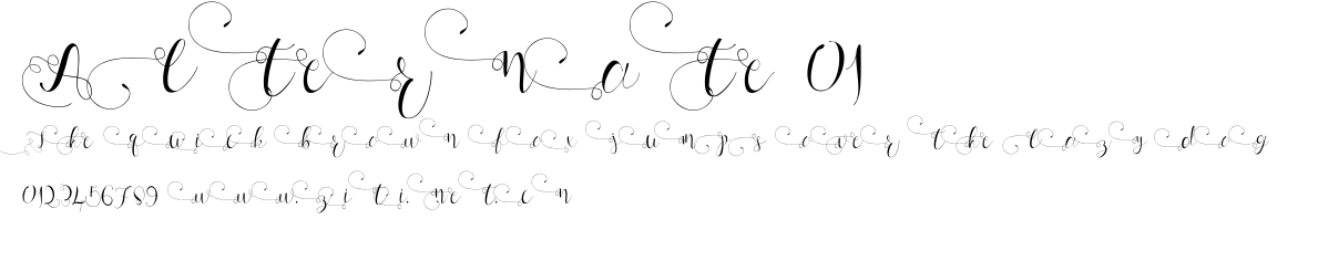 Alternate 01.ttf字體轉換器圖片