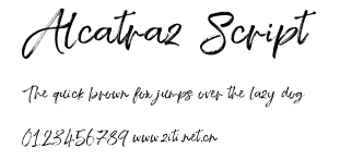 Alcatraz Script.otf字體轉換器圖片
