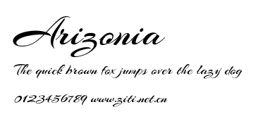 Arizonia.otf字體轉換器圖片