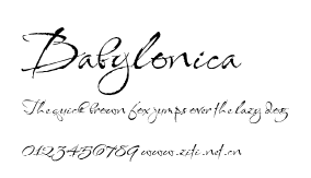 Babylonica.ttf字體轉換器圖片