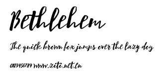 Bethlehem.ttf字體轉換器圖片