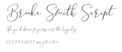 Brooke Smith Script.ttf字體轉換器圖片