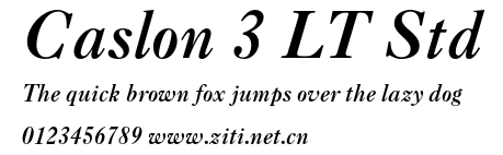 Caslon 3 LT Std.otf字體轉換器圖片