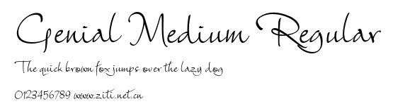 Genial Medium Regular.otf字體轉換器圖片