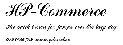 HP-Commerce.TTF字體轉換器圖片