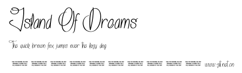 Island Of Dreams.ttf字體轉換器圖片