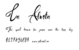 La Alorta.otf字體轉換器圖片
