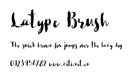 Latype Brush.otf字體轉換器圖片