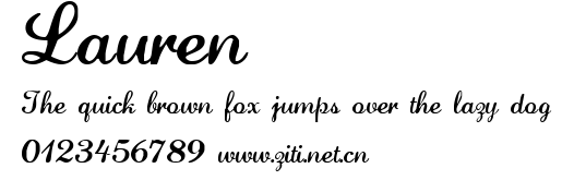 Lauren.ttf字體轉換器圖片