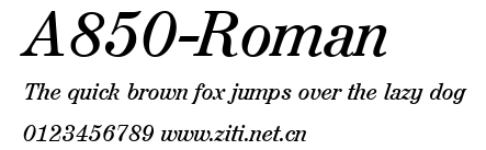 A850-Roman.ttf字體轉換器圖片