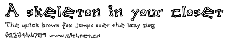 A skeleton in your closet.ttf