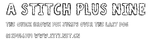 A Stitch Plus Nine.ttf