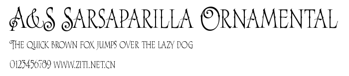 A&S Sarsaparilla Ornamental.ttf