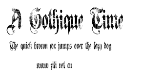 A Gothique Time .ttf字體轉換器圖片