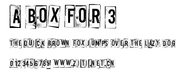 A Box For 3.ttf字體轉換器圖片