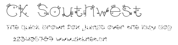 CK Southwest.ttf字體轉換器圖片