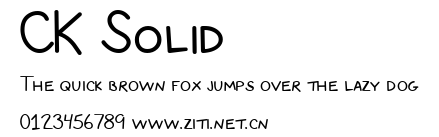 CK Solid.ttf字體轉換器圖片