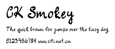 CK Smokey.ttf字體轉換器圖片