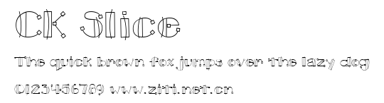 CK Slice.ttf字體轉換器圖片