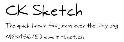 CK Sketch.ttf字體轉換器圖片