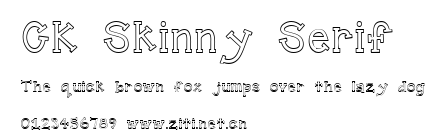 CK Skinny Serif.ttf字體轉換器圖片