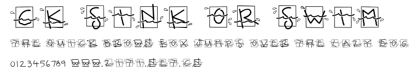 CK Sink Or Swim.ttf字體轉換器圖片
