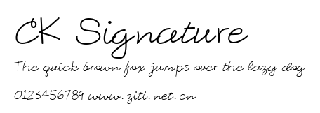 CK Signature.ttf字體轉換器圖片