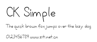 CK Simple.ttf字體轉換器圖片
