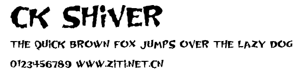 CK Shiver.ttf字體轉換器圖片