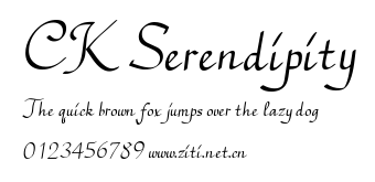 CK Serendipity.ttf字體轉換器圖片