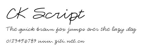 CK Script.ttf字體轉換器圖片