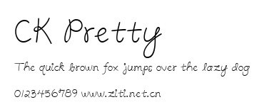 CK Pretty.ttf字體轉換器圖片