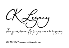 CK Legacy.ttf字體轉換器圖片