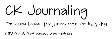 CK Journaling.ttf字體轉換器圖片