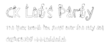 CK Let's Party.ttf字體轉換器圖片