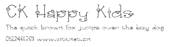 CK Happy Kids.ttf字體轉換器圖片