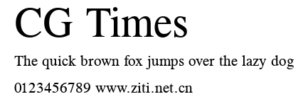CG Times.ttf字體轉換器圖片