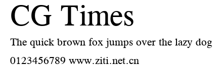 CG Times.ttf字體轉換器圖片