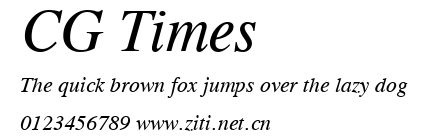 CG Times.ttf字體轉換器圖片