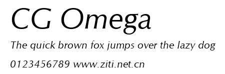 CG Omega.ttf字體轉換器圖片
