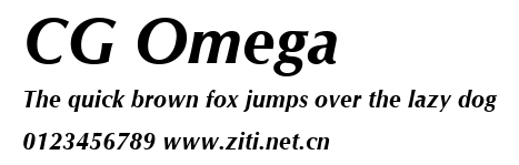 CG Omega.ttf字體轉換器圖片