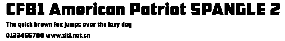 CFB1 American Patriot SPANGLE 2.ttf字體轉換器圖片