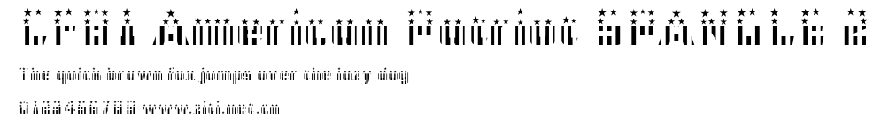 CFB1 American Patriot SPANGLE 2.ttf字體轉換器圖片