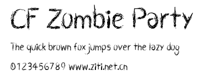 CF Zombie Party.ttf字體轉換器圖片