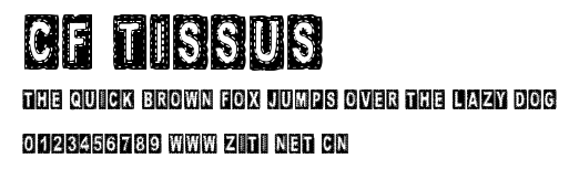 CF Tissus.ttf字體轉換器圖片