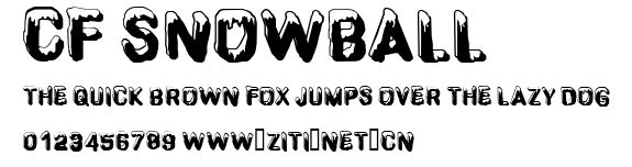 CF SnowBall.ttf字體轉換器圖片
