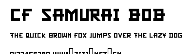 CF Samurai Bob.ttf字體轉換器圖片